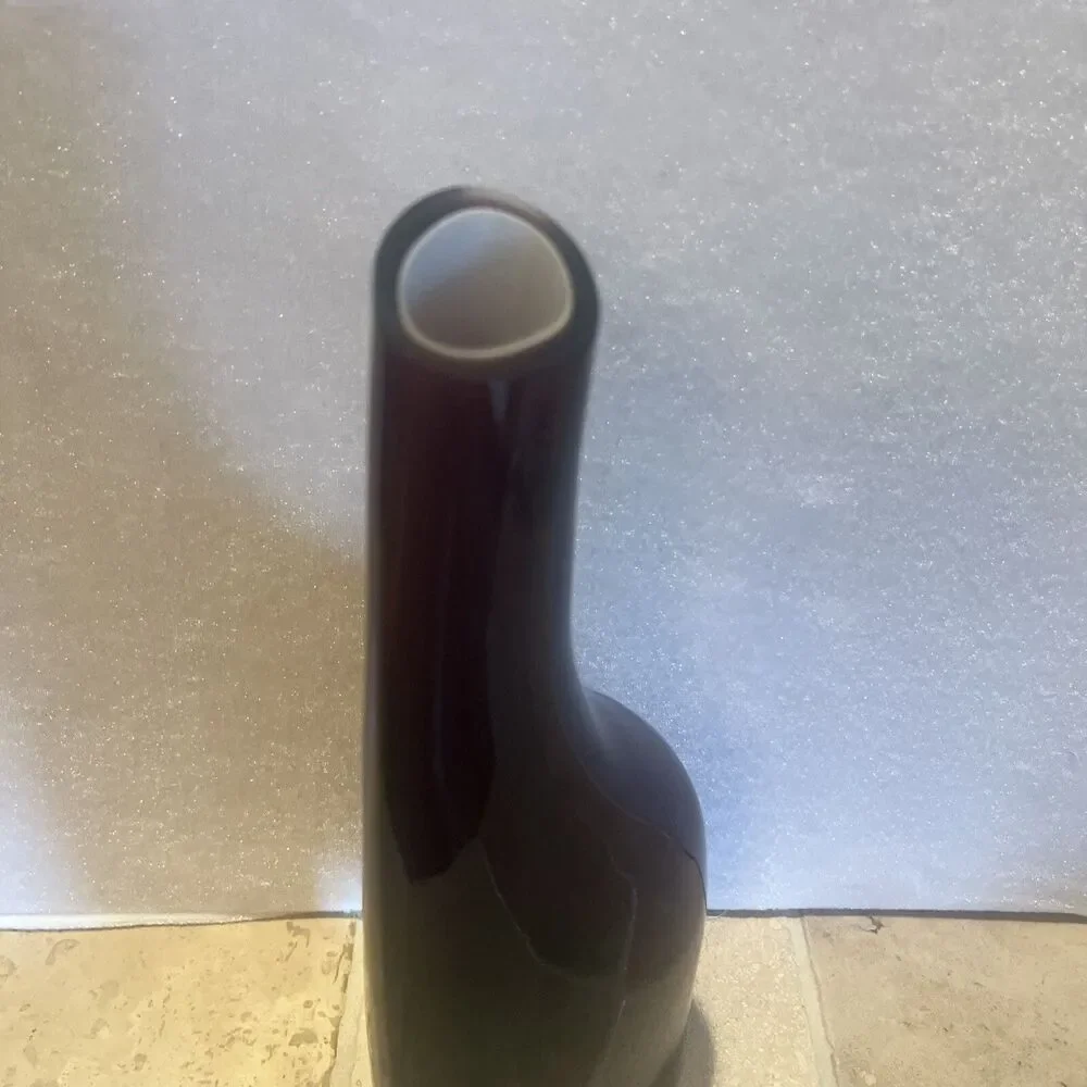 IKEA  High Quality Purple Glass Vase Art Deco Flower Vase 11